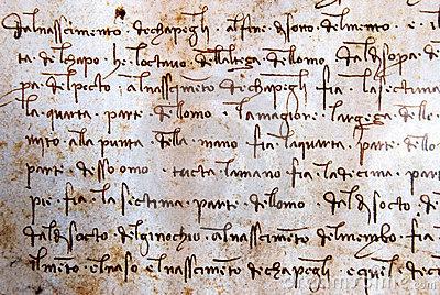 Leonardo Da Vinci manuscript