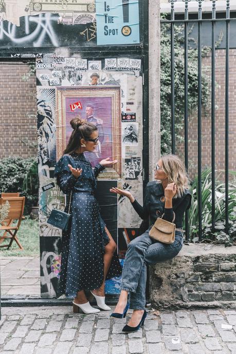 TOPSHOP UNIQUE lfw-london_fashion_week_ss17-street_style-outfits-collage_vintage-vintage-topshop_unique-polka_dot_dress-white_mules-topshop_boutique-adenorah-48