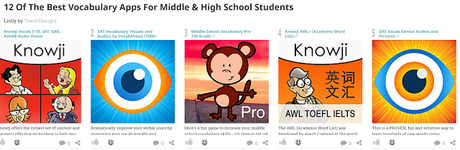 12 Of The Best #Vocabulary #Apps For Middle & High School Students