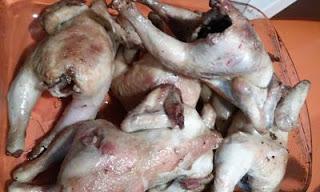 Picantones con Setas de Raquel Picantones con Setas de Raquel