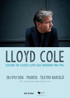 Concierto en Madrid de Lloyd Cole (28-09-2016)