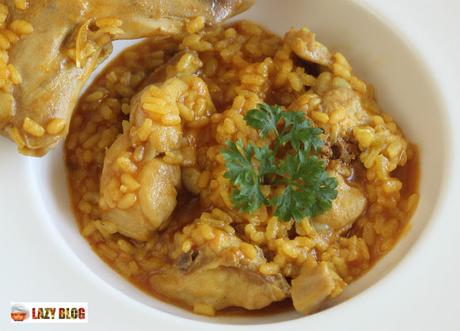 Arroz caldoso de conejo. Receta