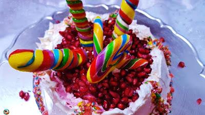 Tarta de chocolate con granadas Tarta de chocolate con granadas