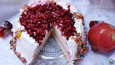 Tarta de chocolate con granadas Tarta de chocolate con granadas