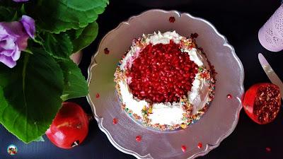Tarta de chocolate con granadas Tarta de chocolate con granadas