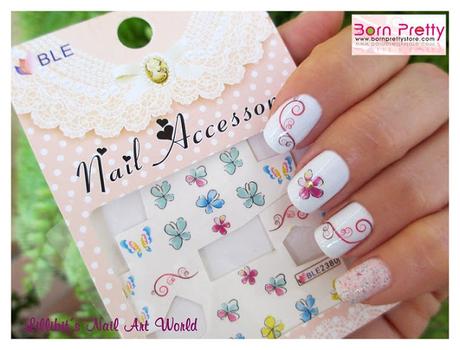 Mi manicura de aniversario con water decals de Born Pretty Store (y mi cuqui regalo) :-)