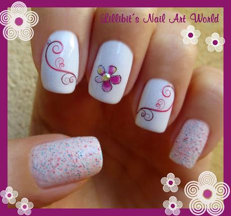 Mi manicura de aniversario con water decals de Born Pretty Store (y mi cuqui regalo) :-)