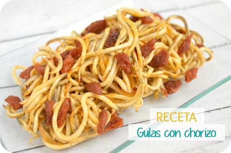 Gulas con chorizo