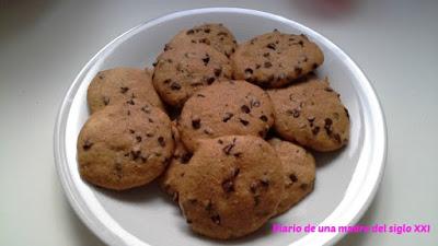 Cocinar con niños: Galletas de avena con trocitos de chocolate