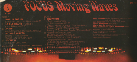 DISCOS DE 1971. Moving waves.