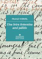 Una letra femenina azul pálido. Franz Werfel