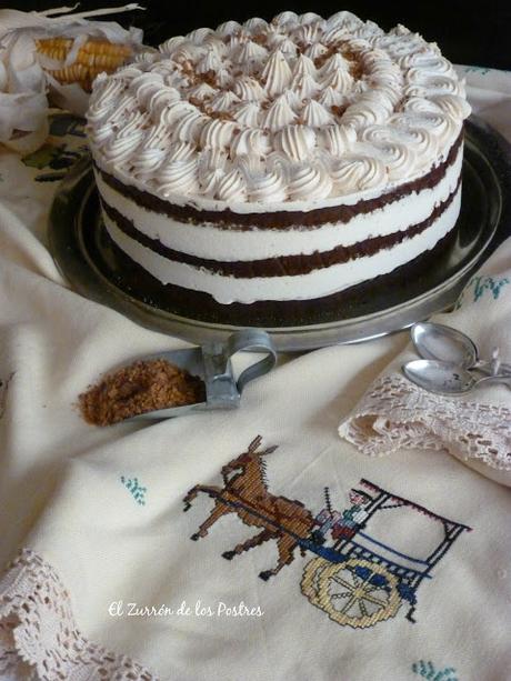 Tarta de Chocolate con crema Gofio y Gofio frito Tarta de Chocolate con crema Gofio y Gofio frito