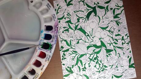 Coloring Book de Prima Marketing: coloreando con tintas Coloring Book de Prima Marketing: coloreando con tintas