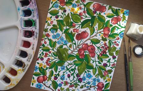 Coloring Book de Prima Marketing: coloreando con tintas Coloring Book de Prima Marketing: coloreando con tintas