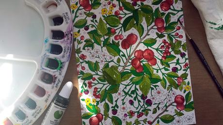 Coloring Book de Prima Marketing: coloreando con tintas Coloring Book de Prima Marketing: coloreando con tintas