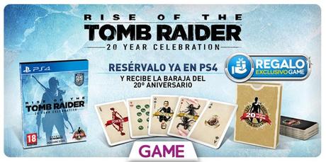 Baraja de regalo al reservar Rise of the Tomb Raider 20 Aniversario en GAME rise-of-the-tomb-raider-cartas