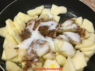 TARTA DE MANZANA EN SARTÉN