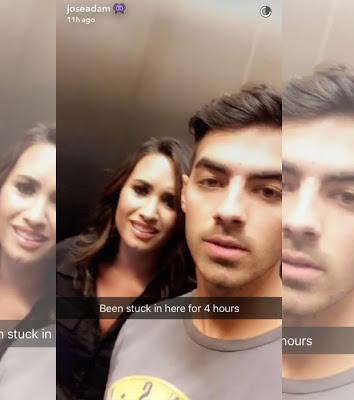 Demi Lovato encerrada 4 horas en ascensor con Joe Jonas