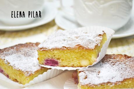 Blondies con frambuesas y nueces de Macadamia Blondies con frambuesas y nueces de Macadamia