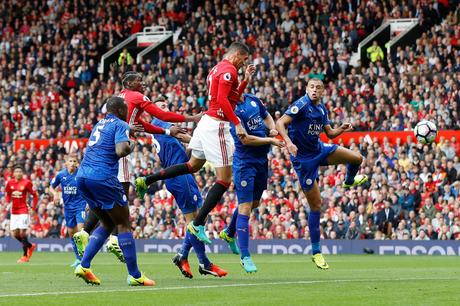 FÚTBOL / SOCCER. England Premier League: MANCHESTER UNITED 4 LEICESTER CITY 1.