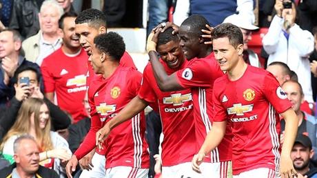 FÚTBOL / SOCCER. England Premier League: MANCHESTER UNITED 4 LEICESTER CITY 1.