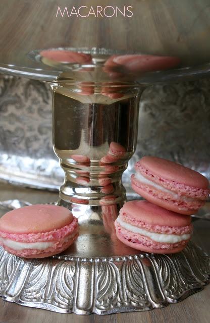 Macarons rosas paso a paso