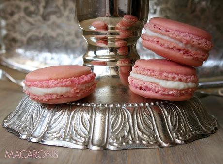 macarons rosas paso a paso