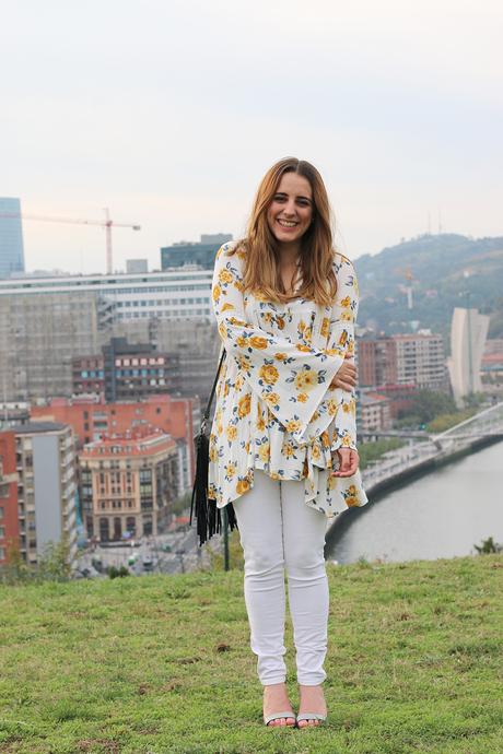 Del verano al otoño en un vestido