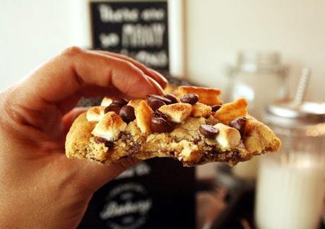 Toasted S´mores Chocolate Chip Cookies