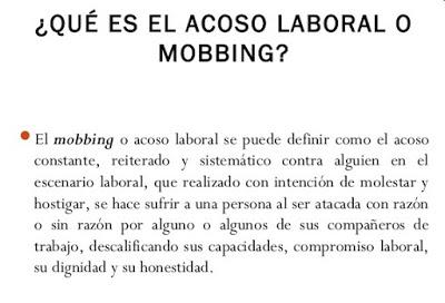¿Qué es el acoso laboral o mobbing?