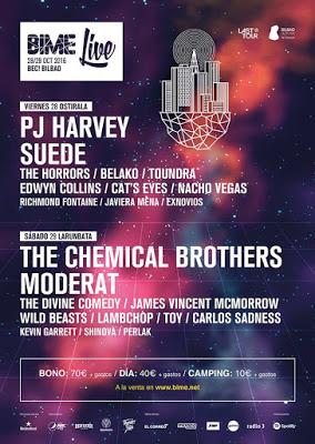 BIME Live 2016 cierra su cartel con Edwyn Collins, Javiera Mena y Carlos Sadness BIME Live 2016 cierra su cartel con Edwyn Collins, Javiera Mena y Carlos Sadness