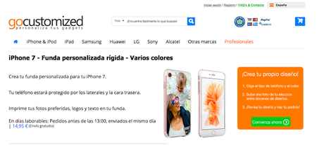 Personaliza la carcasa o funda de tu teléfono móvil: GoCostumized!!