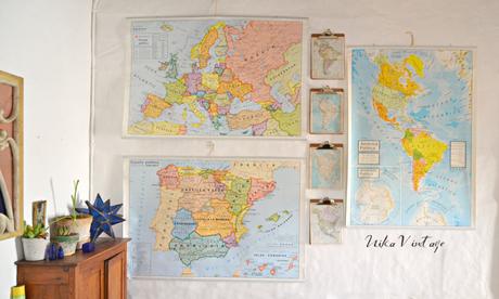 CÓMO DECORAR UN DESPACHO CON MAPAS Y CRASAS CÓMO DECORAR UN DESPACHO CON MAPAS Y CRASAS