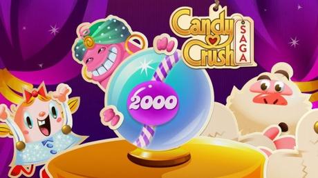 Candy Crush celebra el billón de jugadas con el nivel 2.000 Candy Crush celebra el billón de jugadas con el nivel 2.000