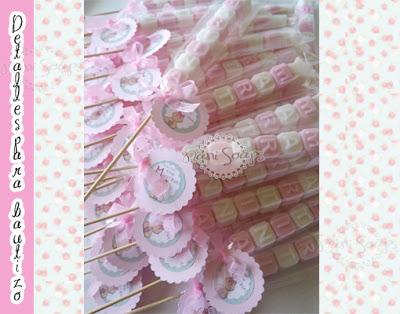 brocheta con jabones para bautizo brochetas jabones bautizo