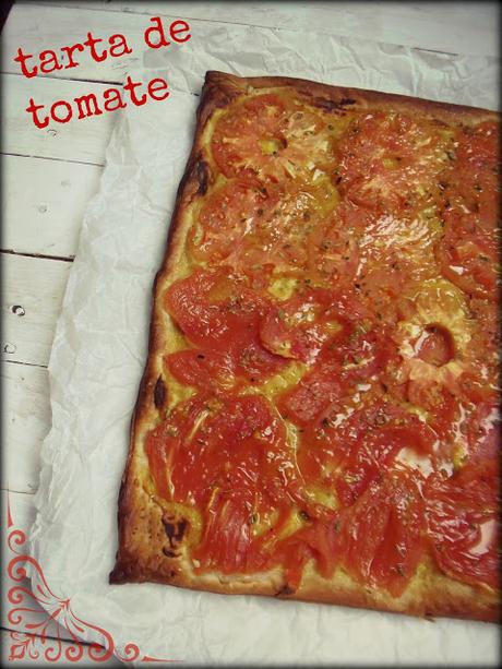 Tarta salada de tomates (de la huerta)