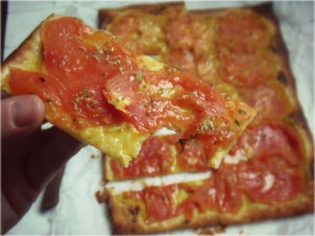 Tarta salada de tomates (de la huerta)