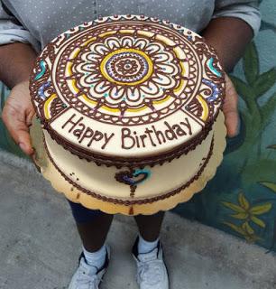 7 pasteles con diseño de Mandala , preciosos 7 pasteles con diseño de Mandala , preciosos