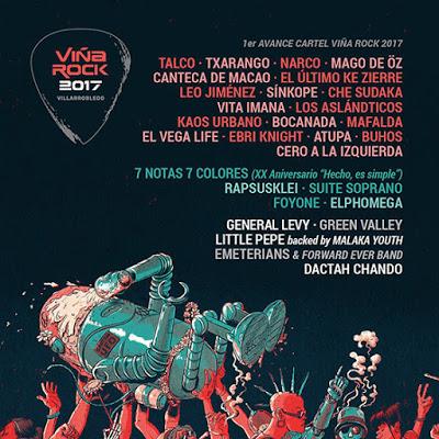 Viña Rock 2017: Mago de Oz, Leo Jiménez, Narco, Txarango, Talco, Rapsusklei, Canteca de Macao, Sínkope...