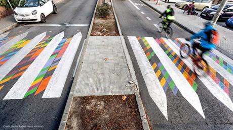 Funny Cross: Christo Guelov transforma los pasos de peatones de Madrid