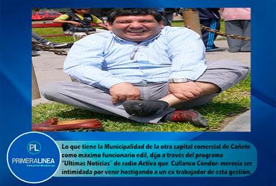 VILMA CULLANCO MERECÍA SER INTIMIDADA… VILMA CULLANCO MERECÍA SER INTIMIDADA…