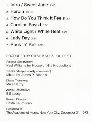 LOS DISCOS DE 1974. Rock'n Roll Animal. LOS DISCOS DE 1974. Rock'n Roll Animal.