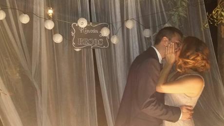 El rincon del Beso. Un photocall de boda con mucho estilo