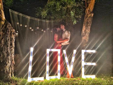 El rincon del Beso. Un photocall de boda con mucho estilo