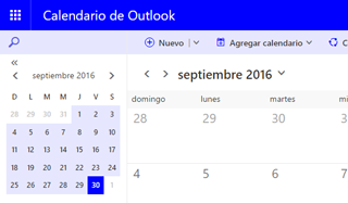 nuevo calendario outlook correo 2016