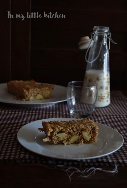 Bizcocho de avena y manzana