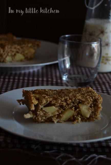 Bizcocho de avena y manzana