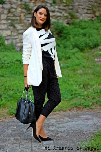 Outfit: Como Combinar un Mono Black&White