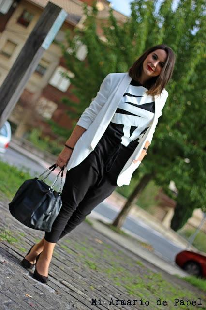 Outfit: Como Combinar un Mono Black&White