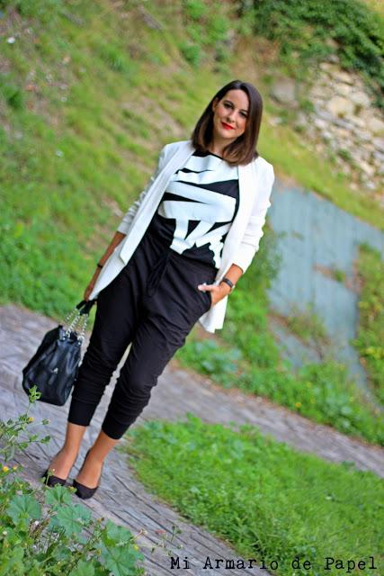 Outfit: Como Combinar un Mono Black&White